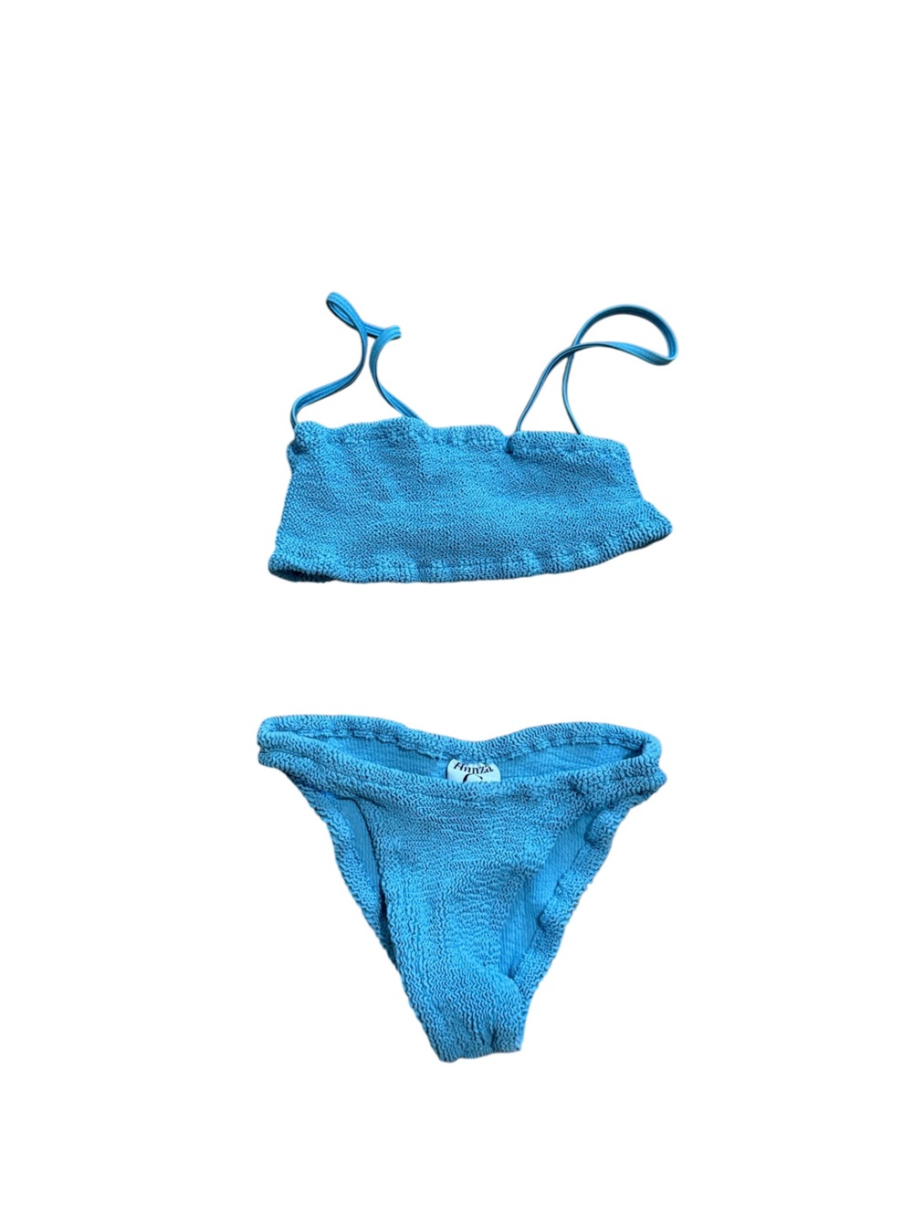 Hunza G Sky Blue Gigi Scrunch Bikini Set OS - Picture 7 of 9